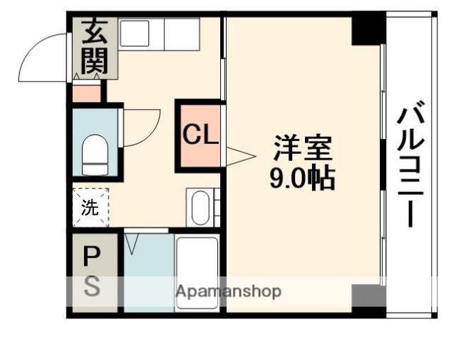 イーズ南春日丘(1K/2階)の間取り写真