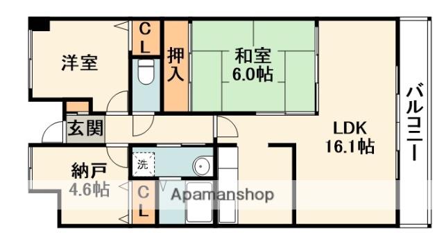 グリーンヒルパート2(2SLDK/3階)の間取り写真