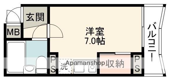 メイハウス1ST(1K/1階)の間取り写真