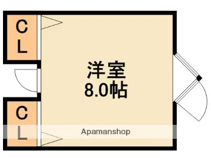 シェアハウス千里古江台(ワンルーム/3階)の間取り写真