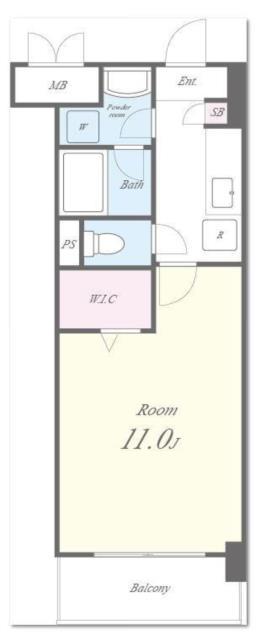 アストラルコート(1K/4階)の間取り写真