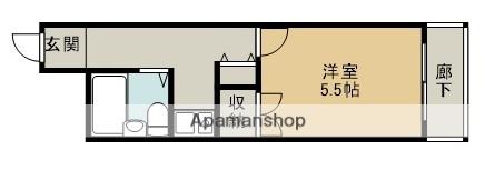 ヴィクトリアコート箕面(1K/5階)の間取り写真