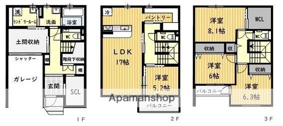 アルモニー千里(4LDK)の間取り写真
