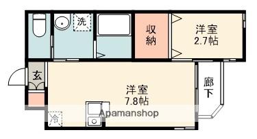 リアコート関大前Ⅱ(1LDK/2階)の間取り写真