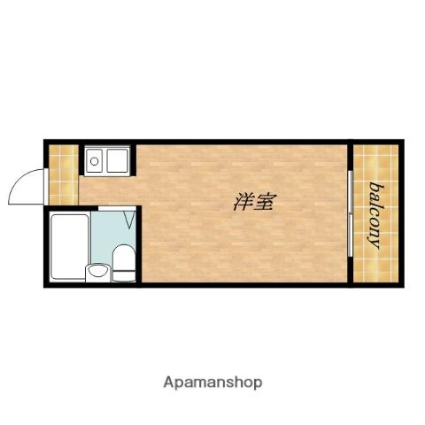 マキノマンション(ワンルーム/2階)の間取り写真