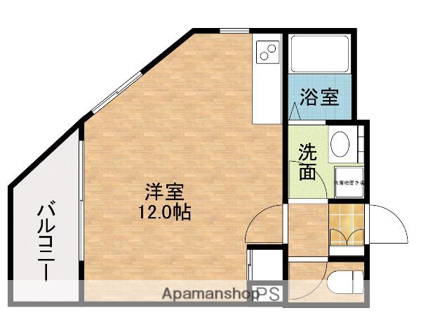 アクアコート谷町(ワンルーム/6階)の間取り写真