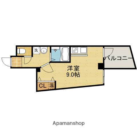 アウラ新深江(ワンルーム/4階)の間取り写真