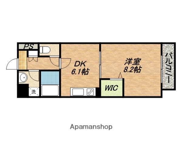 アクト・セイワ(1DK/1階)の間取り写真