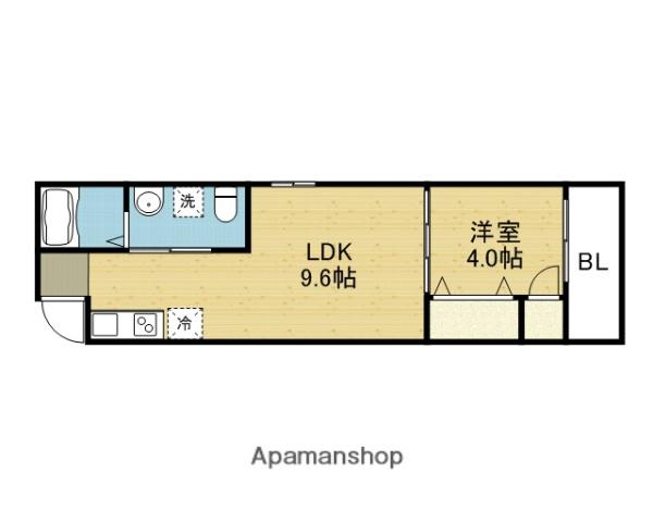 F MAISON LORE Ⅰ番館(1LDK/1階)の間取り写真
