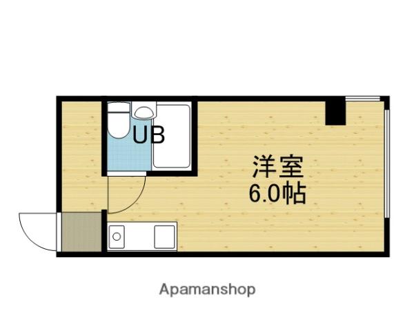 ディルーチェ上町イースト(ワンルーム/6階)の間取り写真