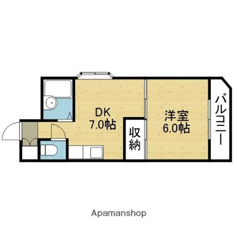 PALMIZIO鶴橋(1DK/7階)の間取り写真