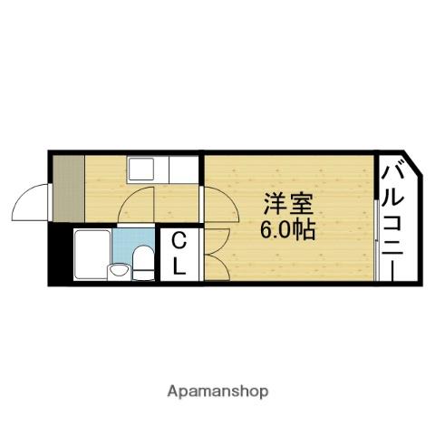 ハイツ泰陽(1K/5階)の間取り写真