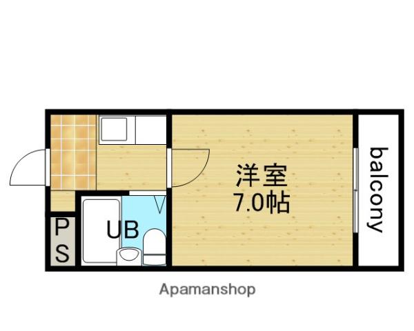 大宝新深江CTスクエア(1K/3階)の間取り写真