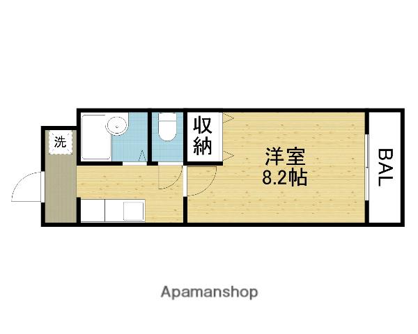 ビューティーセゾンK(1K/5階)の間取り写真