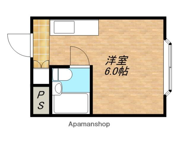 ロイヤル神路Ⅲ(ワンルーム/5階)の間取り写真