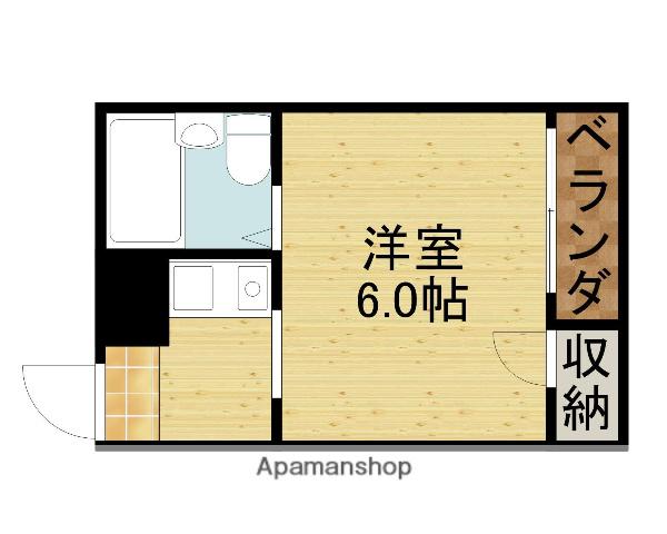 ホワイティ大今里(1K/1階)の間取り写真