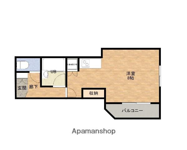 マルマン大阪マンション(ワンルーム/2階)の間取り写真