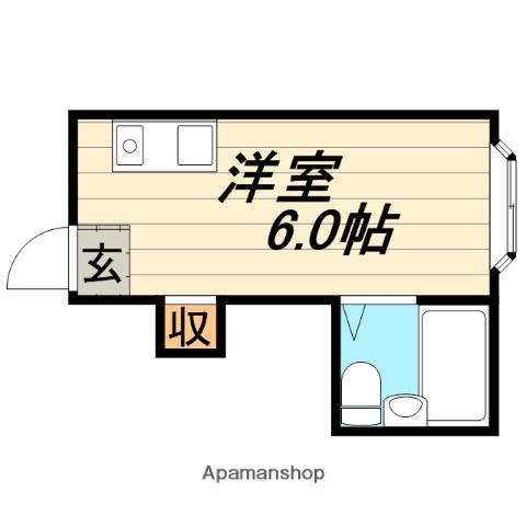 ジオナ野江(ワンルーム/8階)の間取り写真