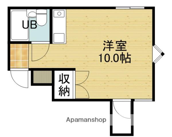 JPアパートメント生野Ⅱ(ワンルーム/4階)の間取り写真