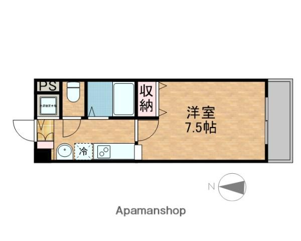 ル・フォン今里(1K/2階)の間取り写真