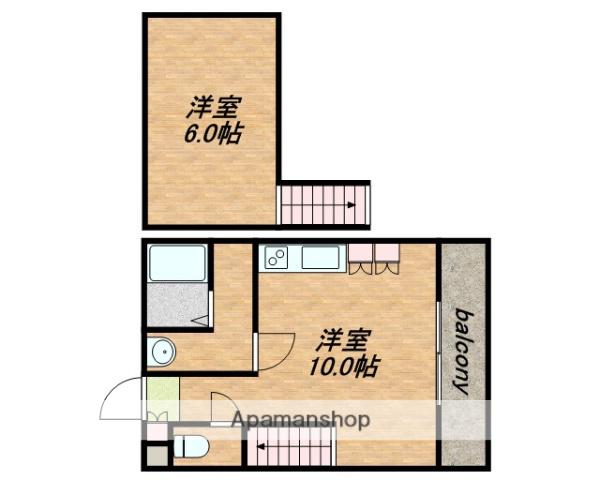 グローリア諏訪(1LDK/6階)の間取り写真