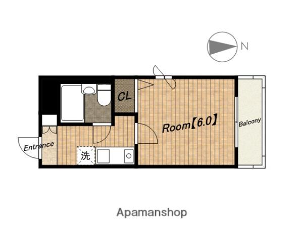 エスリード天王寺(1K/6階)の間取り写真