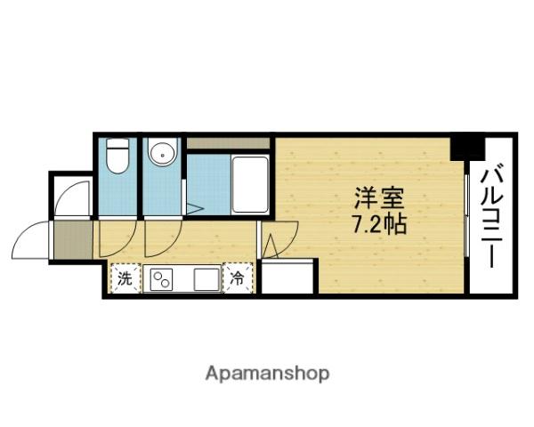 サムティ大阪GRAND イースト(1K/2階)の間取り写真