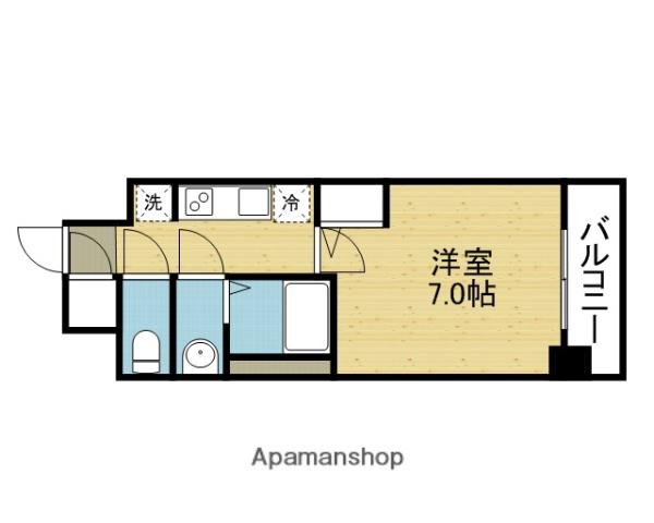 サムティ大阪GRAND イーストⅡ(1K/9階)の間取り写真