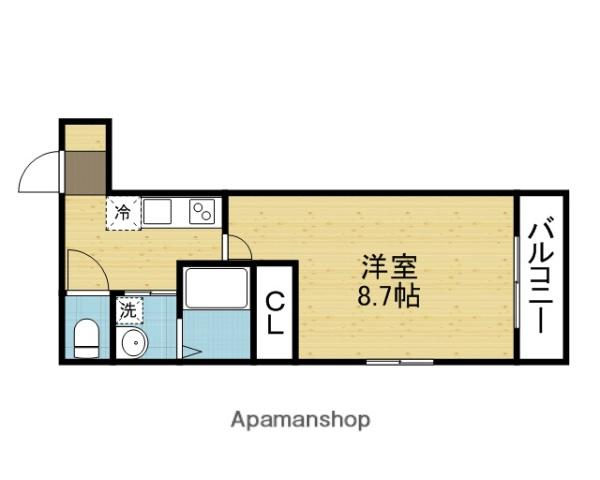 フジパレス新深江 Ⅷ番館(1K/3階)の間取り写真