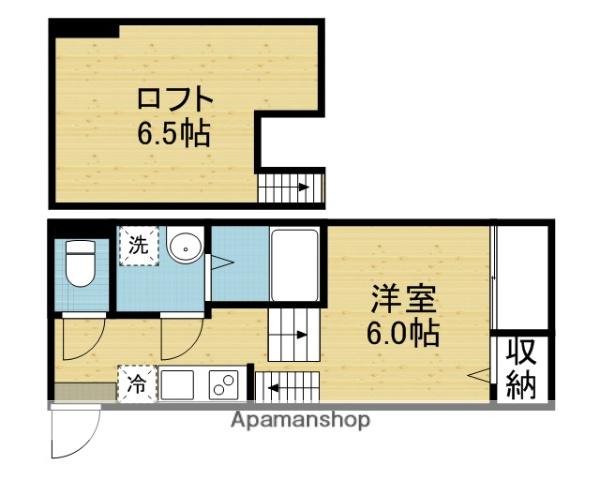 ルーイヒハイム(1K/2階)の間取り写真