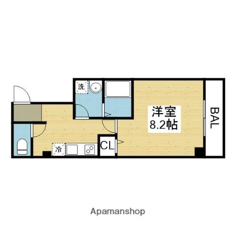 メゾンTKC(1K/2階)の間取り写真