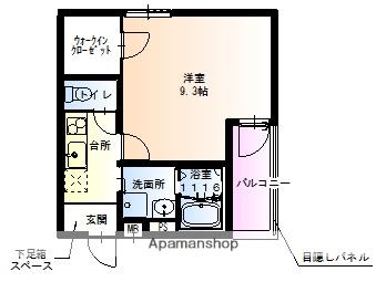 フジパレス城東諏訪サウスⅠ番館(1K/2階)の間取り写真