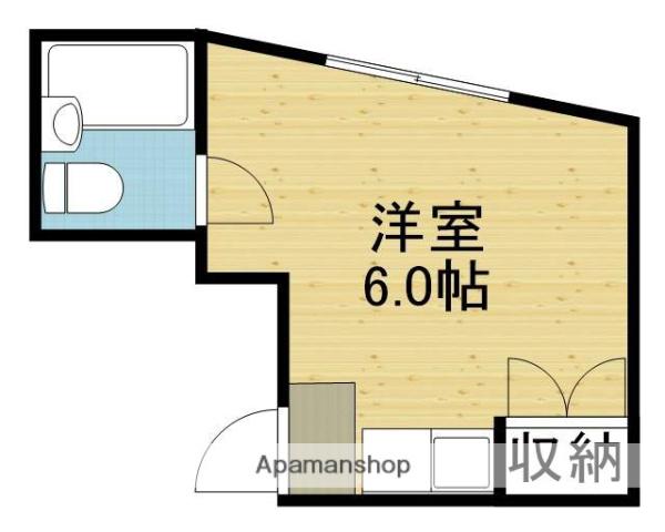巽ロイヤルハイツ(ワンルーム/4階)の間取り写真