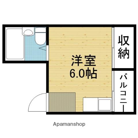 シンセイドルフ(ワンルーム/3階)の間取り写真