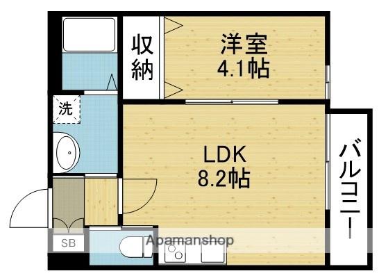 H-MAISON平野Ⅲ(1LDK/2階)の間取り写真