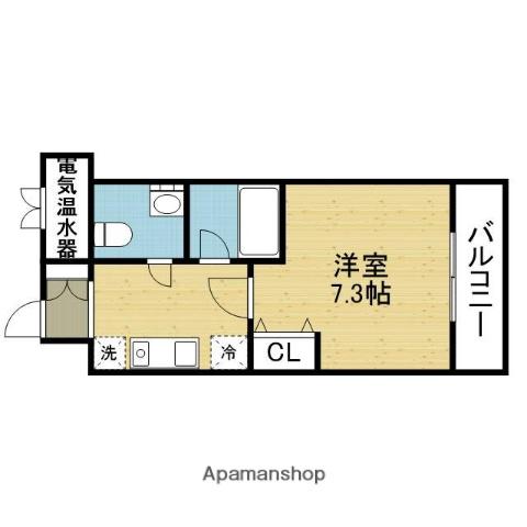 アヴァンセクール京橋南(1K/7階)の間取り写真