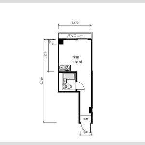 ベストレジデンスあびこ(ワンルーム/2階)の間取り写真