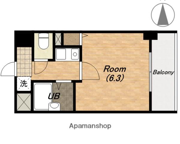 ディナスティ清水谷Ⅱ(1K/10階)の間取り写真