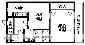 エクセル天王寺(1LDK/10階)の間取り写真