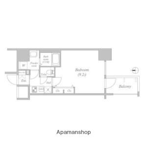 メインステージ心斎橋イースト(1K/15階)の間取り写真