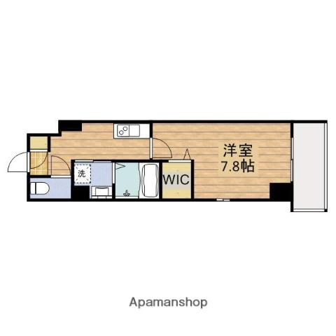 ブランシュ京橋(1K/3階)の間取り写真