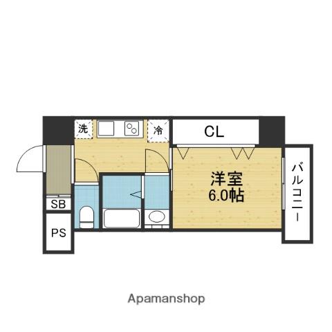 CLASS HILLS 新深江(1K/2階)の間取り写真