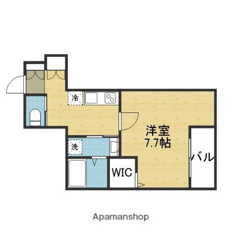 GRAN ACERO(1K/3階)の間取り写真