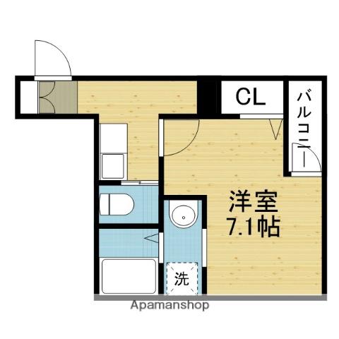 H-MAISON林寺Ⅱ(1K/3階)の間取り写真