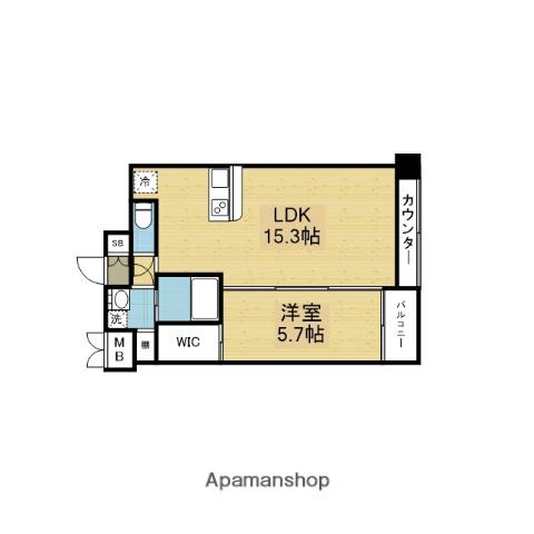 プレジオ長田(1LDK/3階)の間取り写真