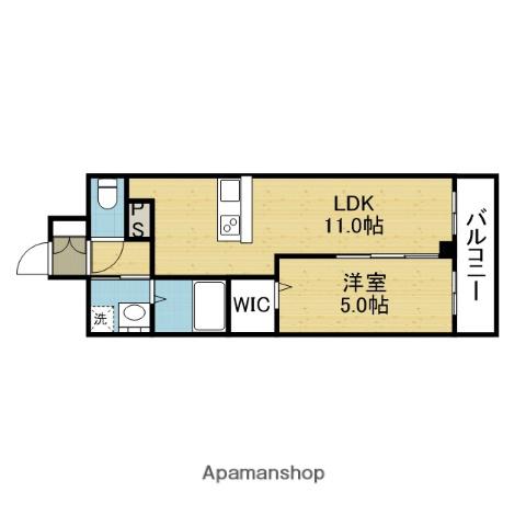 VITA荒本(1LDK/3階)の間取り写真