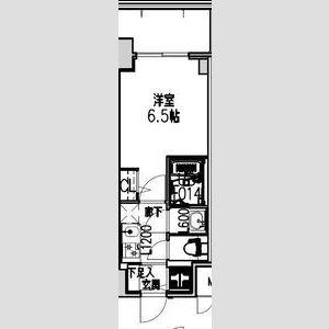 S-RESIDENCE布施AVENTRA(1K/6階)の間取り写真