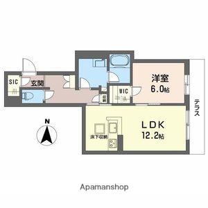 コンコード(1LDK/1階)の間取り写真