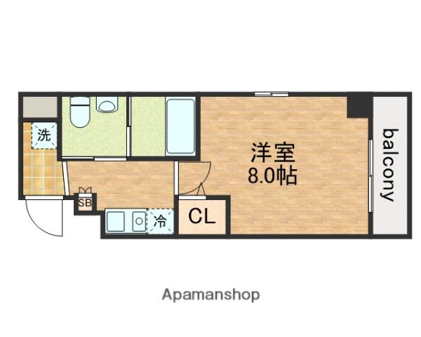 PIANO・FORTE(1K/9階)の間取り写真