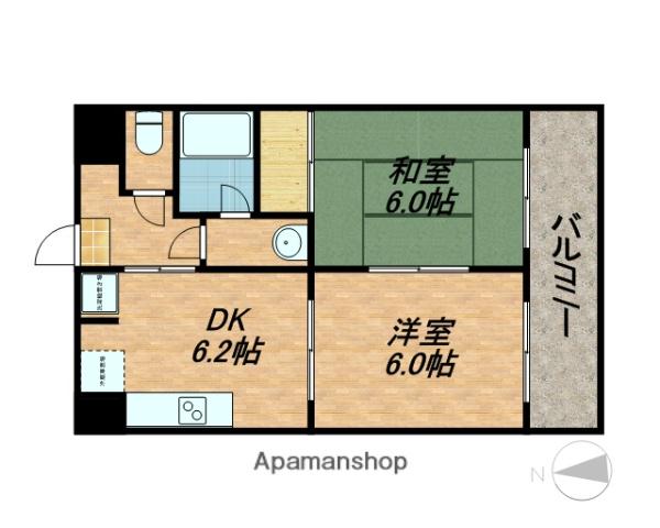 ラベリテ21(2DK/5階)の間取り写真